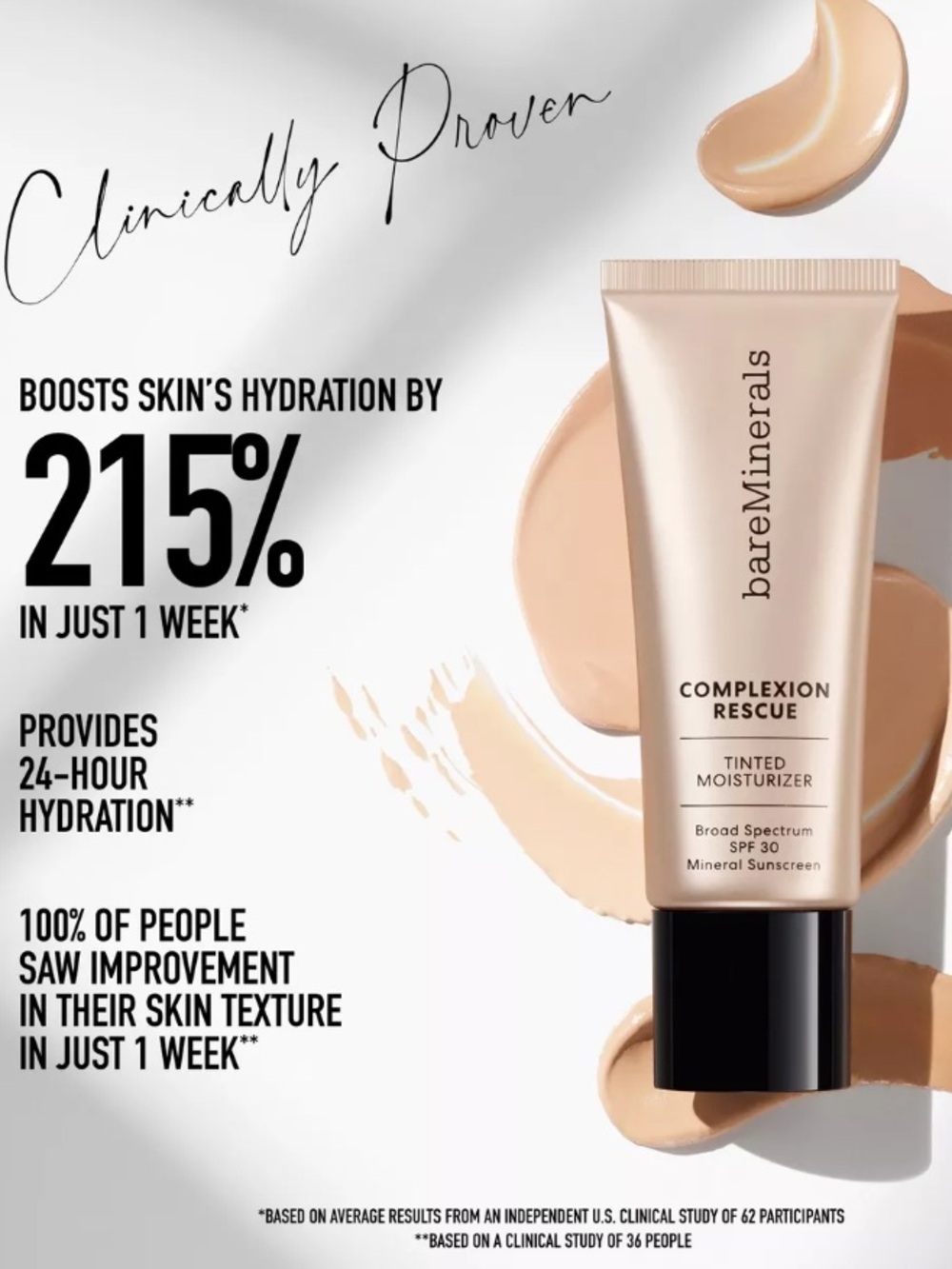 bareMinerals Complexion Rescue Tinted Moisturizer in 02 Vanilla 35ml BRAND NEW - Picture 5 of 8
